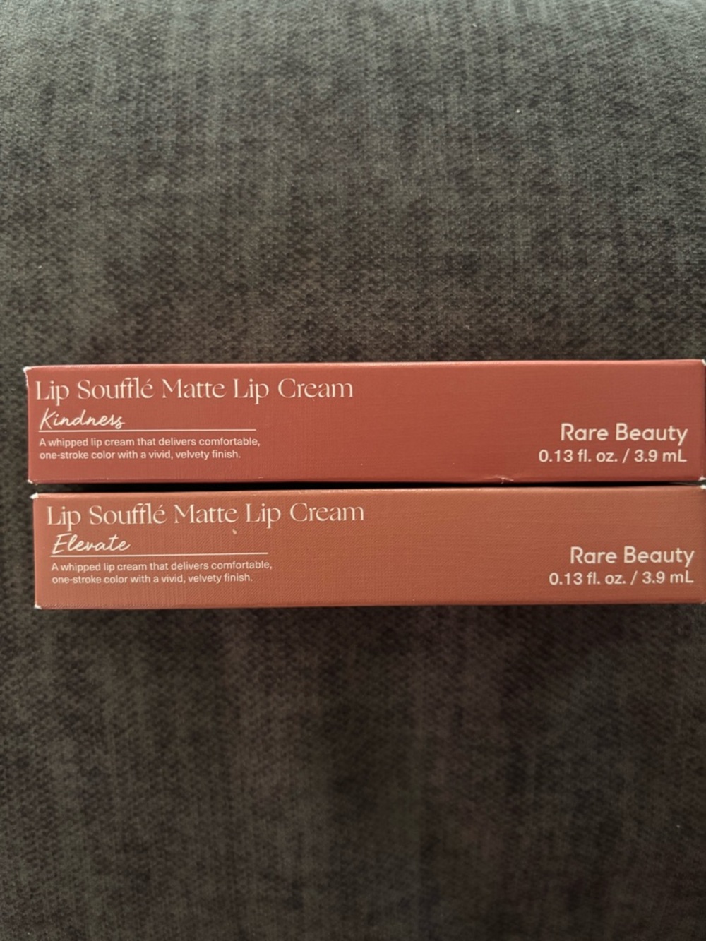 NIB 2 Rare Beauty Lip Soufflé Matte Lip Cream - Kindness & Elevate